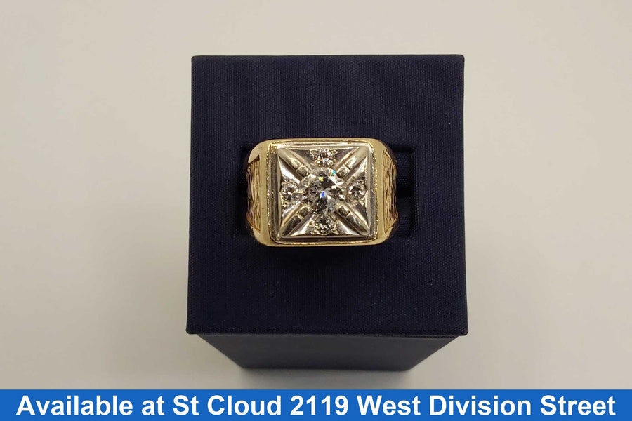 Men's Ring - Yellow Gold 14k (.585) 17.8 grams Size 9