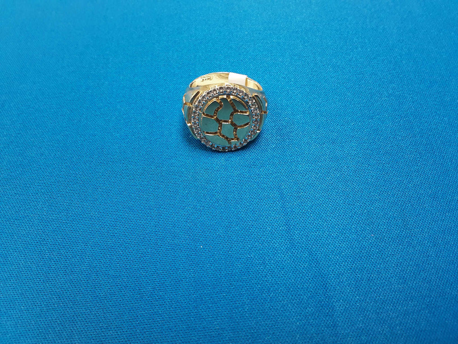 Men's Ring - Yellow Gold 14k (.585) 8.7 grams Size 10