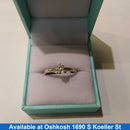 Women's Ring - Solitaire - White Gold 14k (.585) 2.5 grams Size 9
