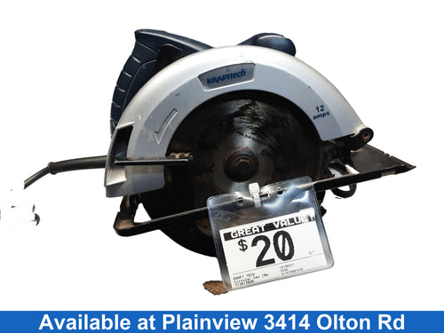 Kraft Tech Cs185cf1 Blue Corded Circular Saw