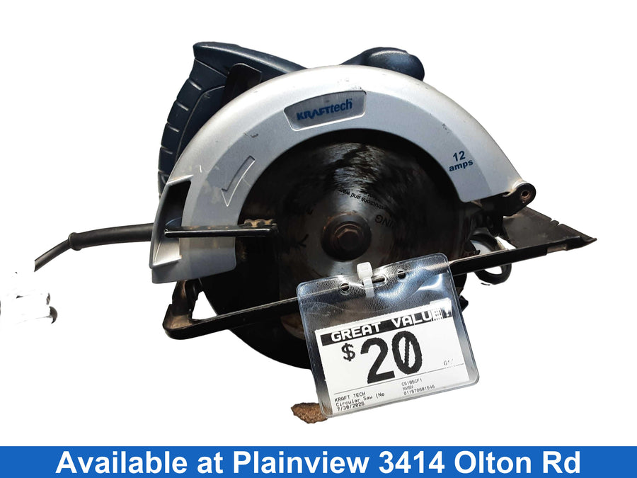 Kraft Tech Cs185cf1 Blue Corded Circular Saw