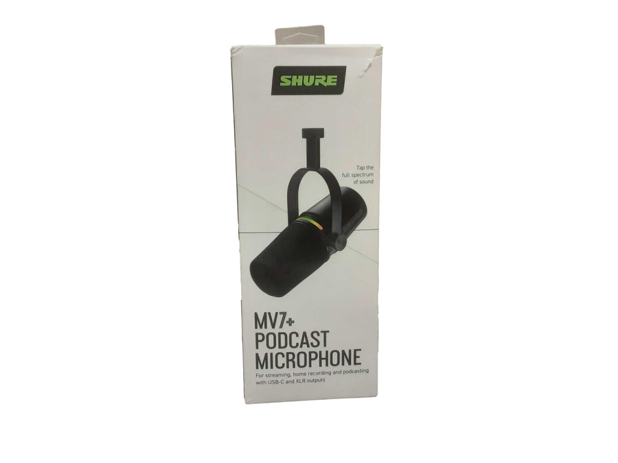 Shure Mv7+ Black Corded Microphone