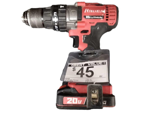 Bauer 1792c-b1 Red Cordless Hammer Drill