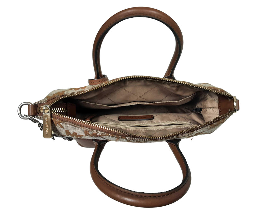 Michael Kors Hyde Small Satchel Brown Purse / Handbag