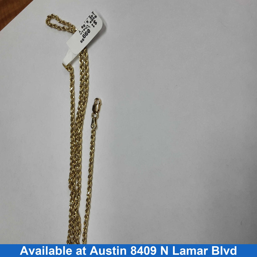 Rope Chain - Yellow Gold 14k (.585) 6.8 grams 16 inch