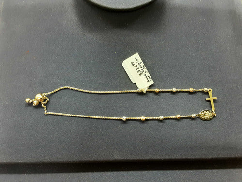 Bead Bracelet - Yellow Gold 14k (.585) 2.2 grams 8 inch