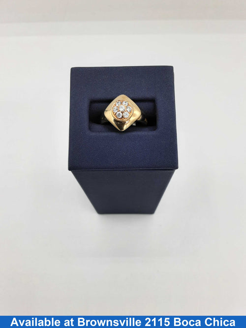 Women's Ring - Yellow Gold 10k (.417) 3 grams Size 20