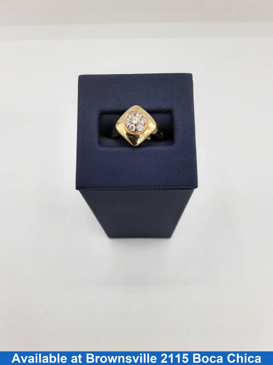Women's Ring - Yellow Gold 10k (.417) 3 grams Size 20