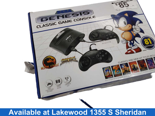 Sega Genesis 16 Mb Black Video Game Console
