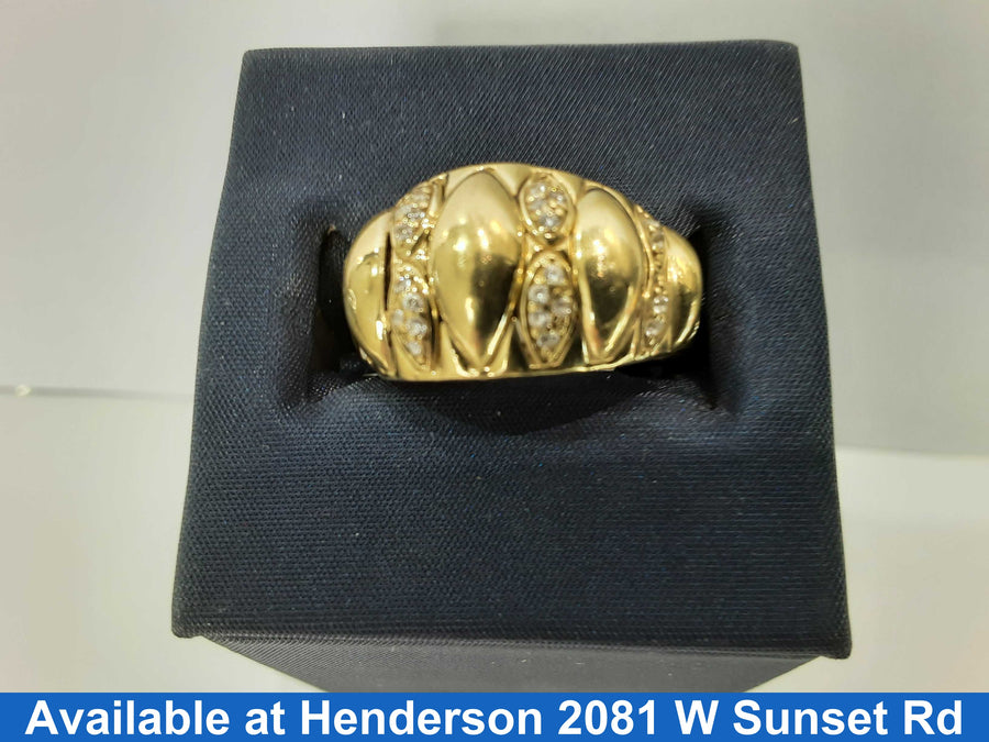 Women's Ring - Yellow Gold 10k (.417) 2.6 grams Size 20