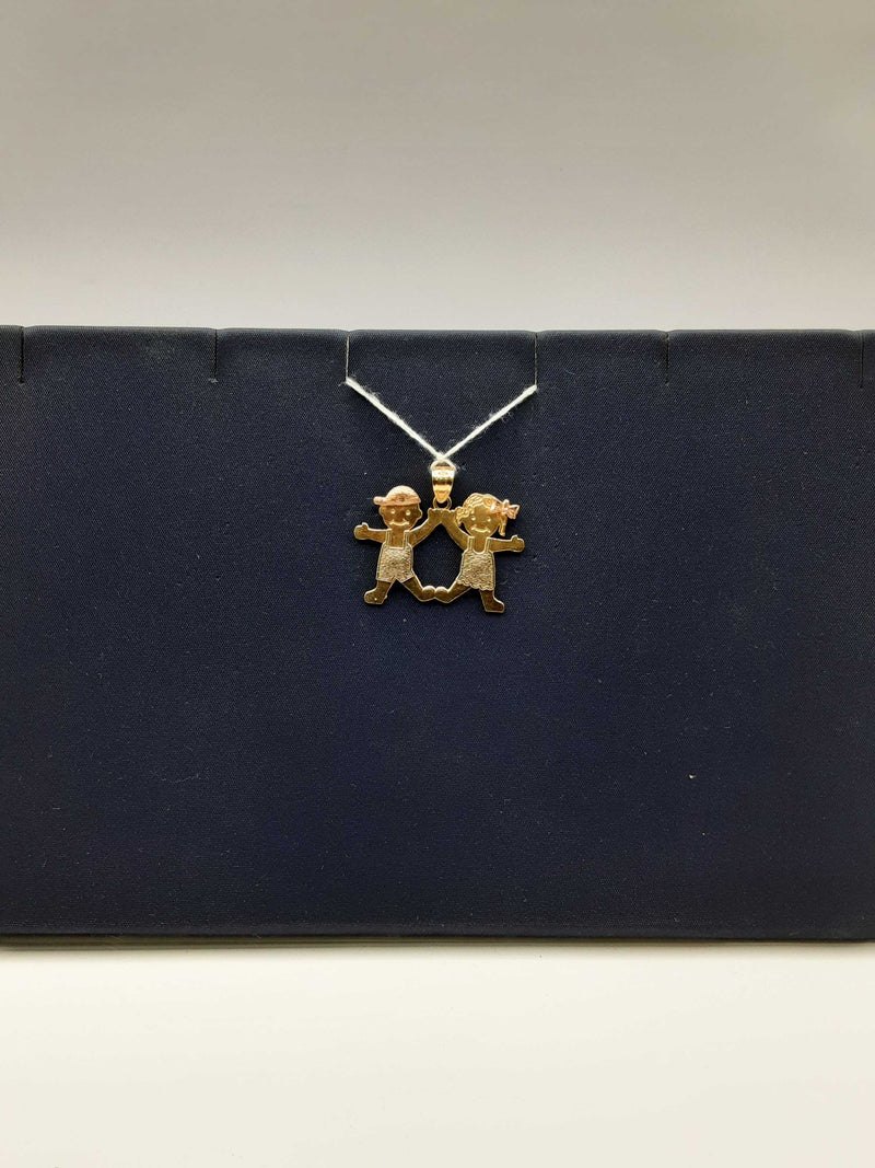 14kt Boy & Girl Pendant