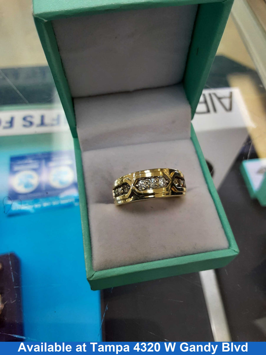 Ring - Wedding Band - Yellow Gold 10k (.417) 5.2 grams Size 10