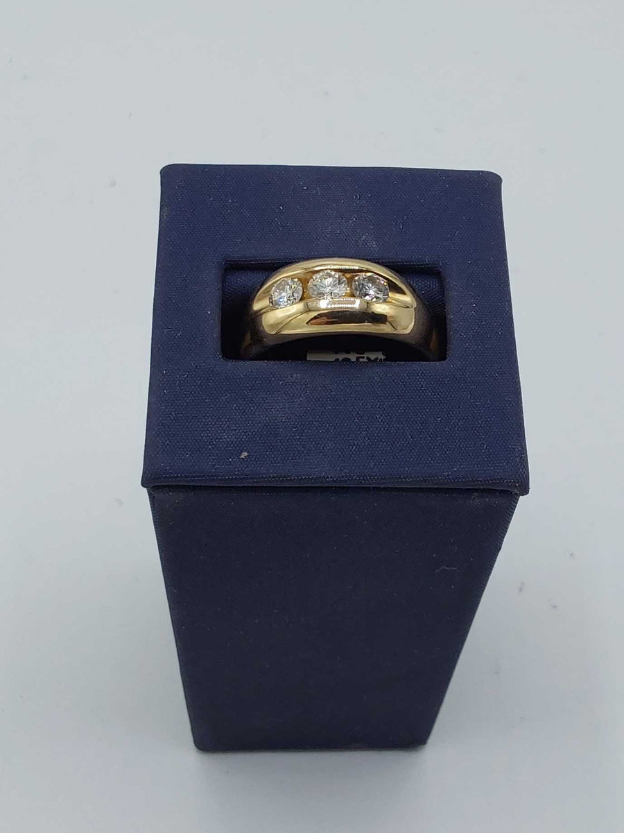 Ring - Wedding Band - Yellow Gold 14k (.585) 11.5 grams Size 11