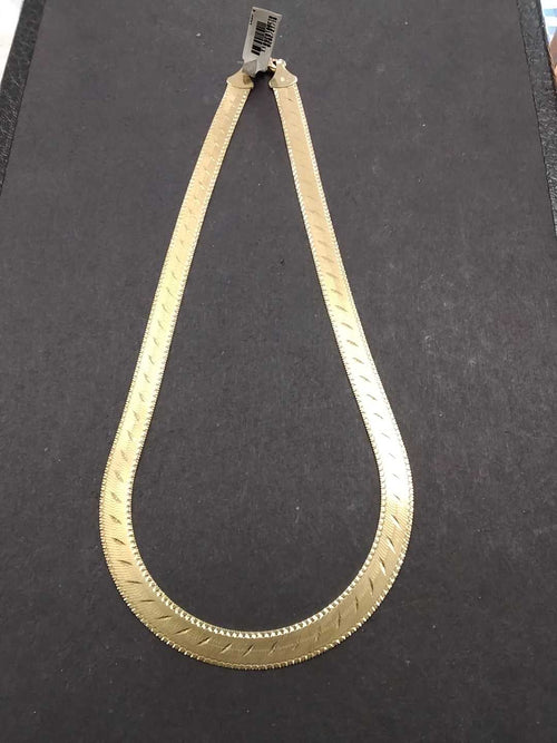 Herringbone Chain - Yellow Gold 10k (.417) 21.1 grams 24 inch
