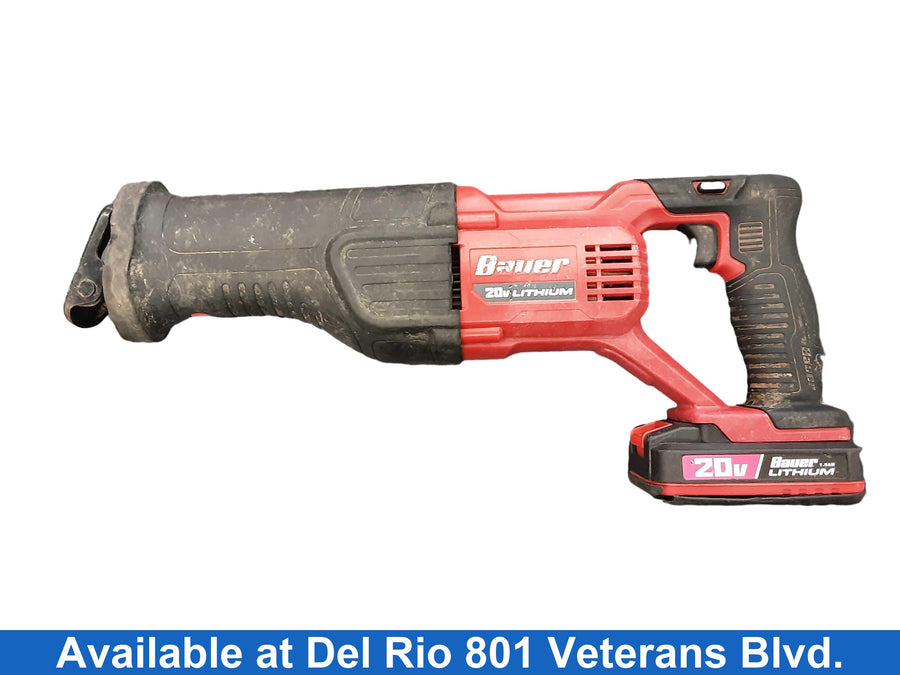 Bauer 1775c-b Red Cordless Reciprocating Saw