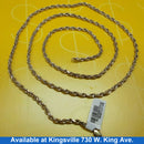Rope Chain - Yellow Gold 10k (.417) 15 grams 30 inch