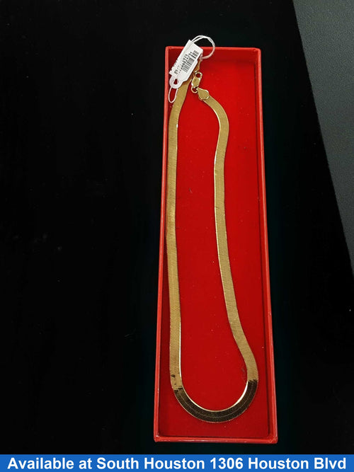 Herringbone Chain - Yellow Gold 14k (.585) 10.1 grams 16 inch