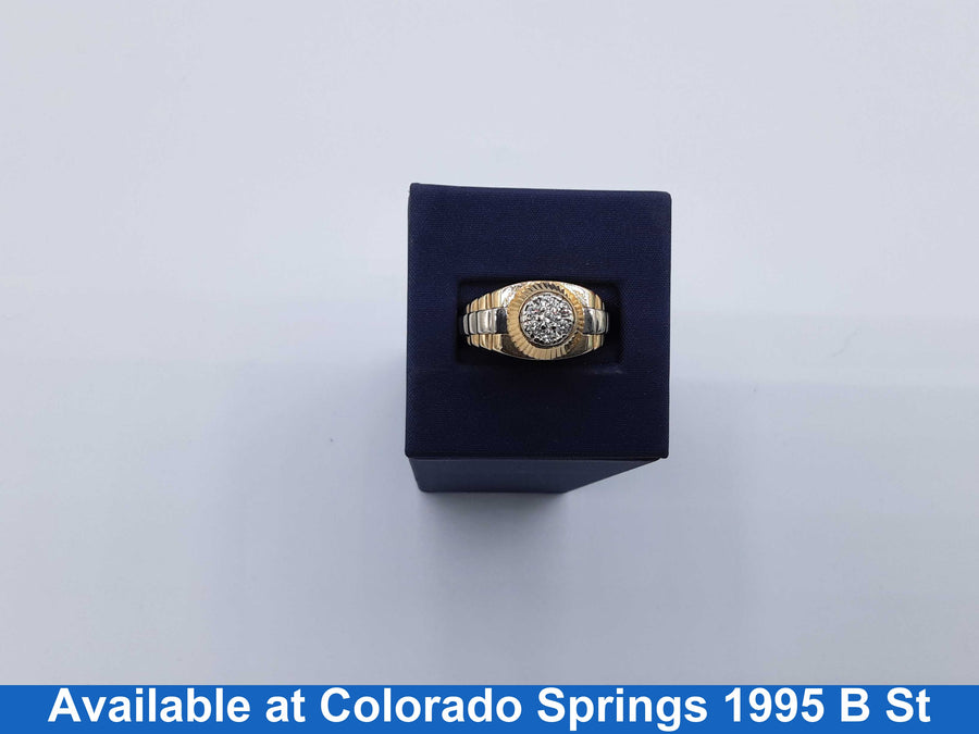 Men's Ring - Yellow Gold 14k (.585) 8.1 grams Size 10