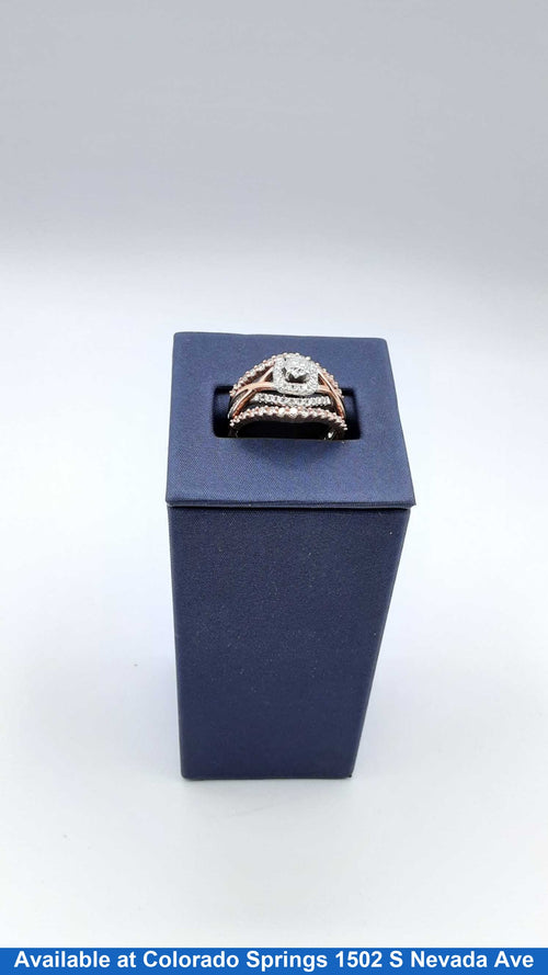 Ring - Engagement Set - Rose Gold 14k (.585) 7.7 grams Size 7