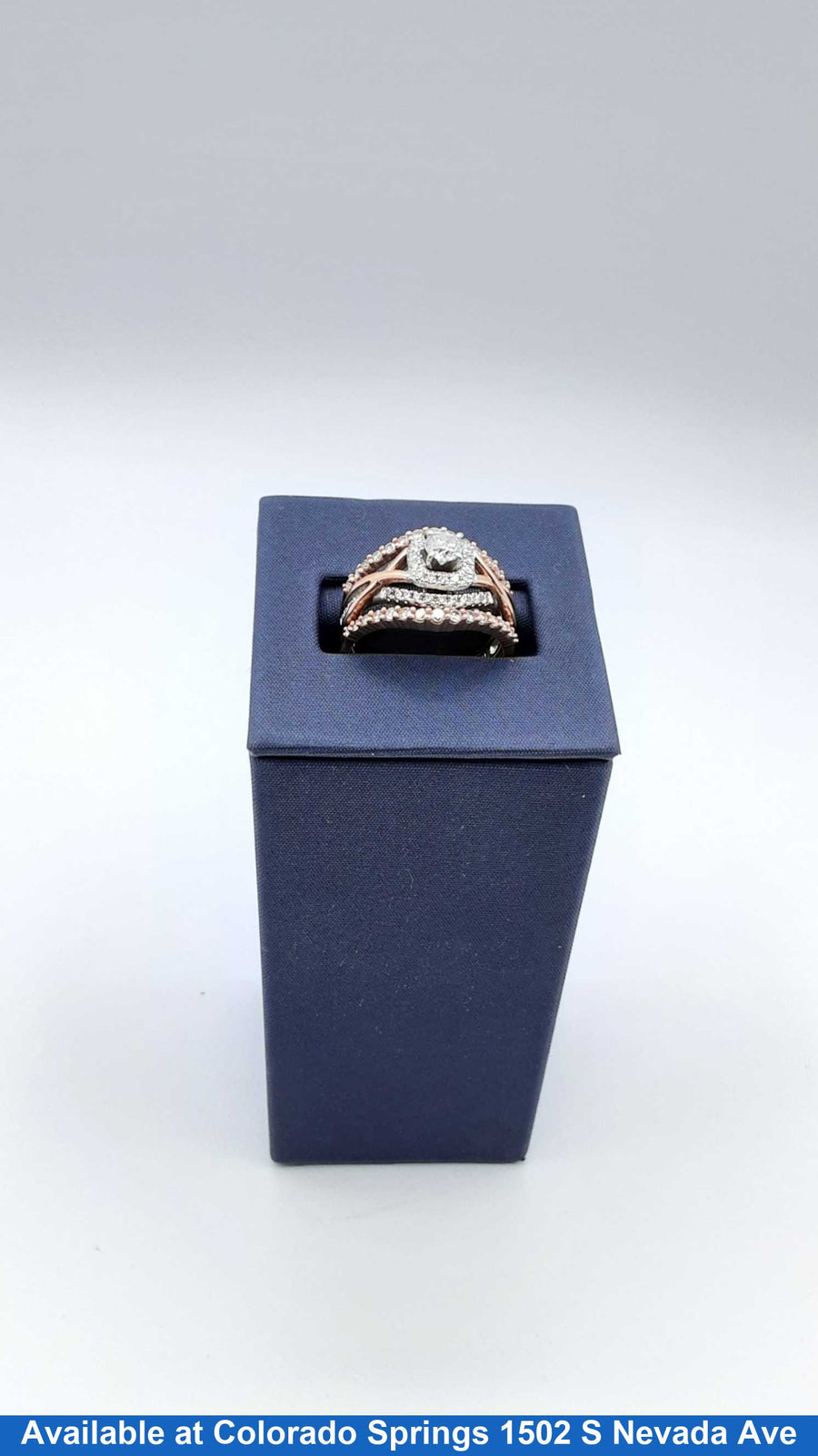 Ring - Engagement Set - Rose Gold 14k (.585) 7.7 grams Size 7
