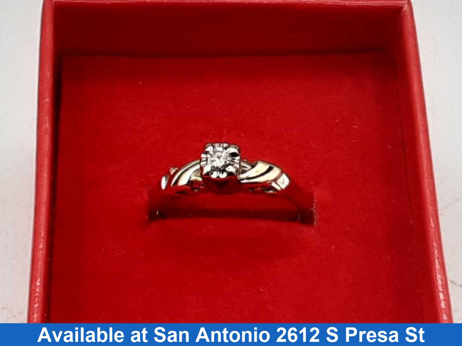 Women's Ring - Solitaire - Yellow Gold 14k (.585) 2 grams Size 6