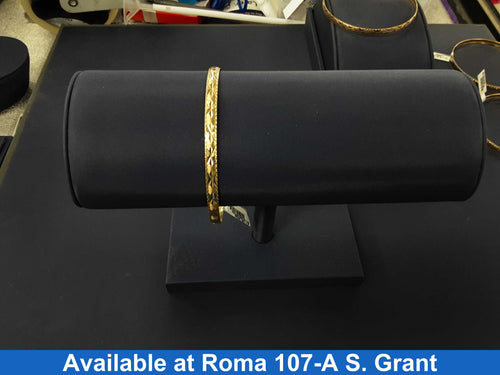 Bangle Bracelet - Yellow Gold 14k (.585) 9.1 grams 6 inch
