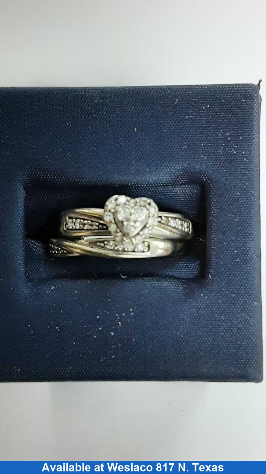 Ring - Engagement Set - White Gold 10k (.417) 5.3 grams Size 7