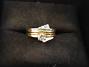 Ring - Engagement Set - Yellow Gold 14k (.585) 3.8 grams Size 7