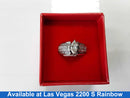 Ring - Wedding Set - White Gold 14k (.585) 11.9 grams Size 20