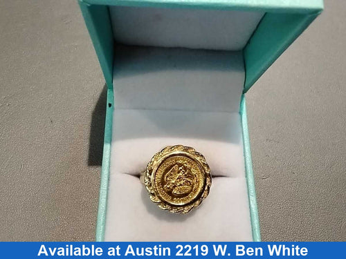 Women's Ring - Yellow Gold 14k (.585) 5.7 grams Size 20