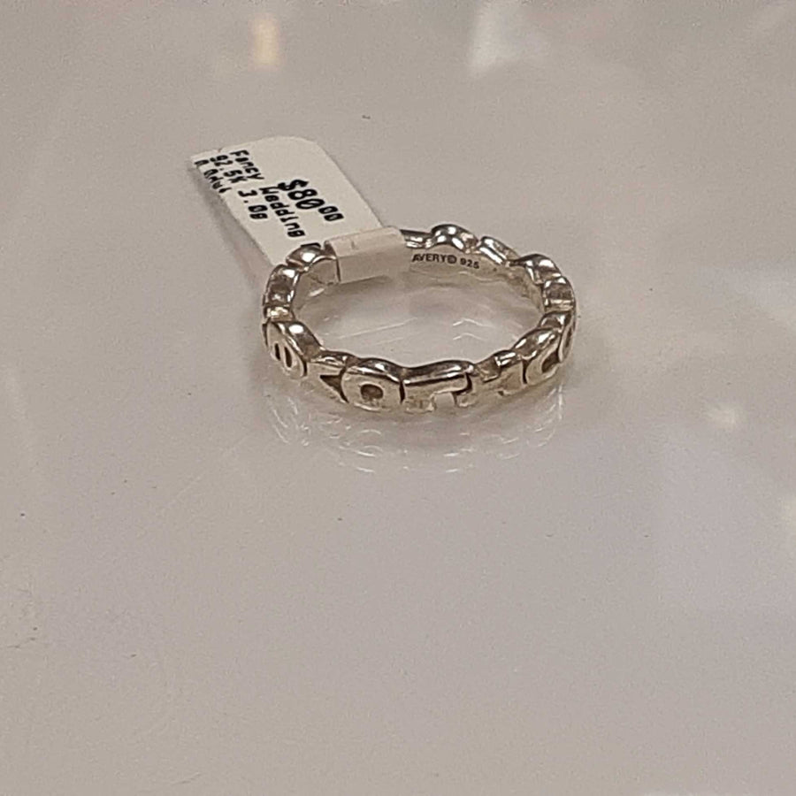 Ring - Wedding Band - Silver 3 grams Size 6