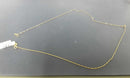 Box Chain - Yellow Gold 18k (.750) 1.4 grams 19 inch