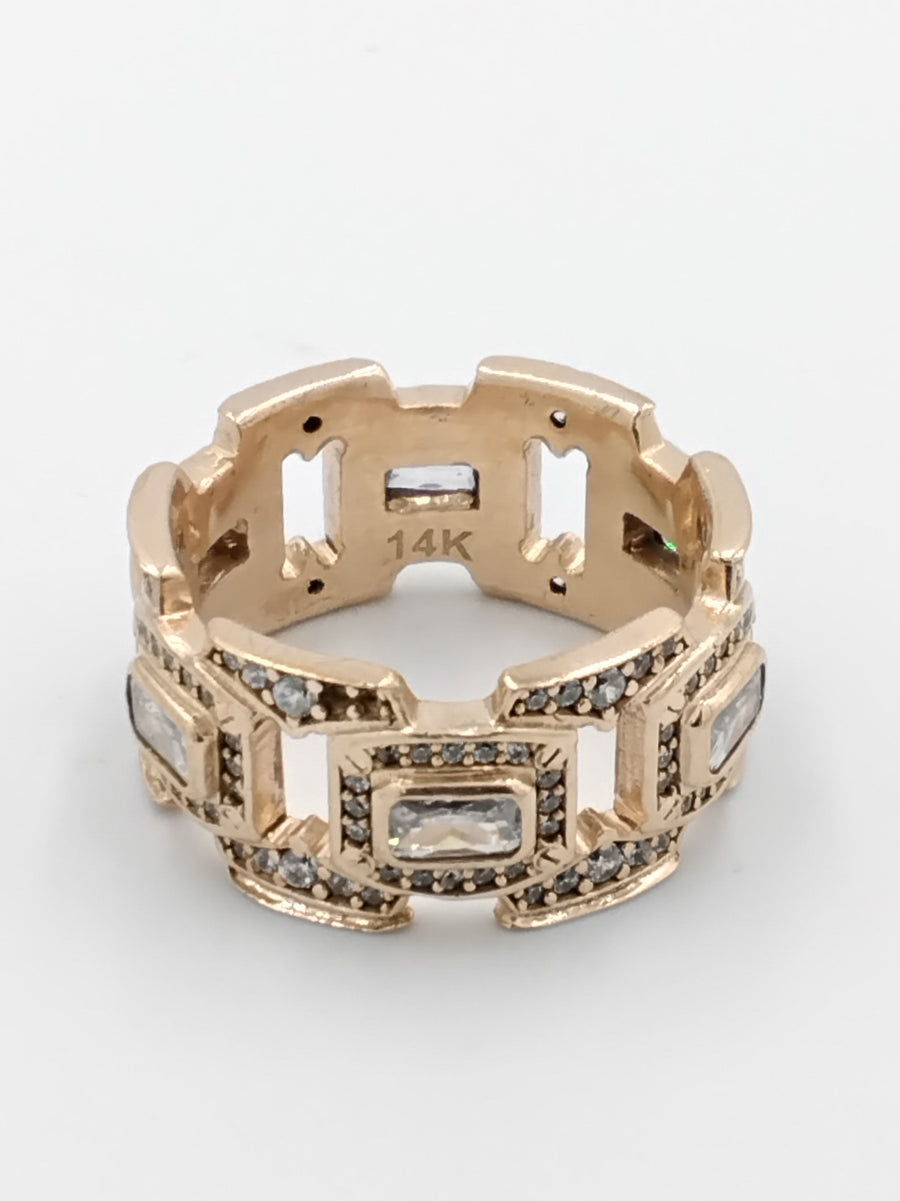 Men's Ring - Rose Gold 14k (.585) 8.9 grams Size 9