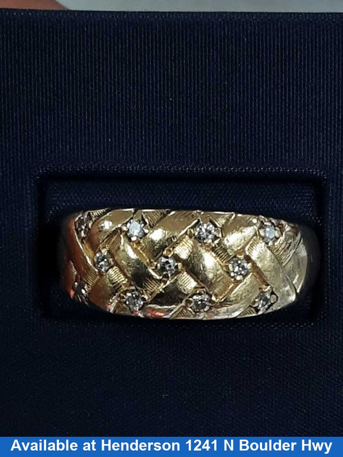 Men's Ring - Yellow Gold 14k (.585) 8.7 grams Size 20