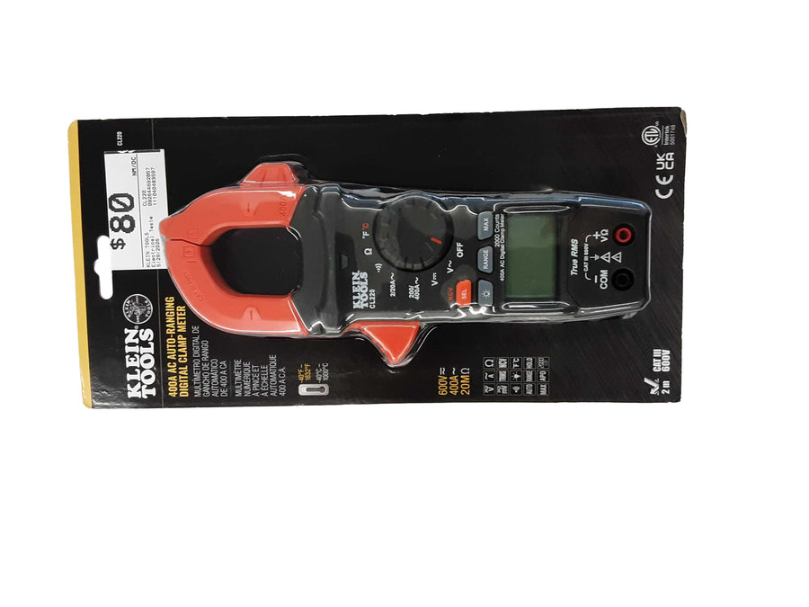 Klein Tools Cl220 Orange Electrical Testing Instrument