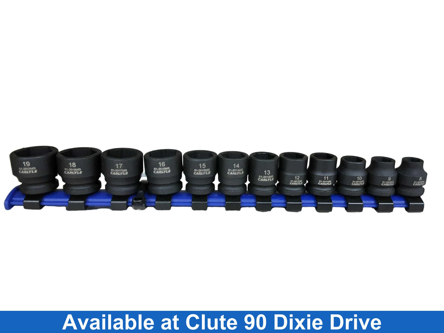 Carlyle 12 Piece Socket Set Black Socket