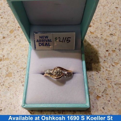 Ring - Wedding Set - White Gold 14k (.585) 5.7 grams Size 7