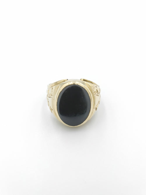 Men's Ring - Yellow Gold 14k (.585) 5.3 grams Size 8.5