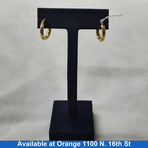 Hoop Earrings - Yellow Gold 14k (.585) 1.6 grams