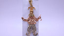 Jester Pendant - Tricolor Gold 14k (.585) 4.3 Grams