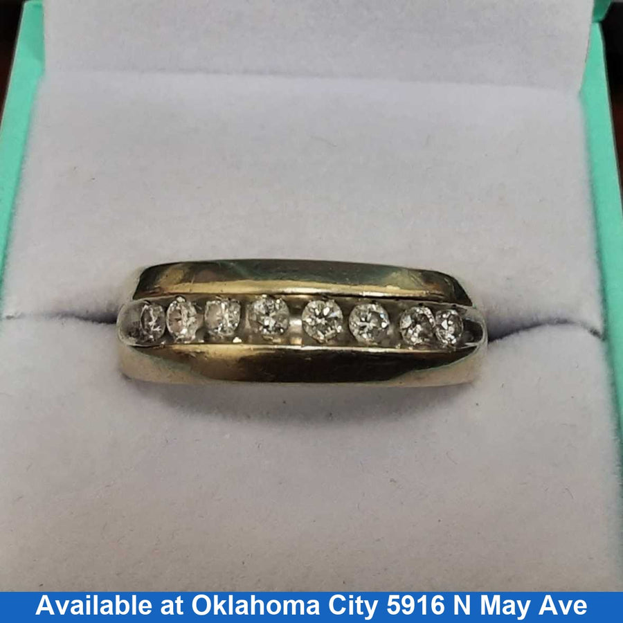 Ring - Wedding Band - White Gold 14k (.585) 4.4 grams Size 20