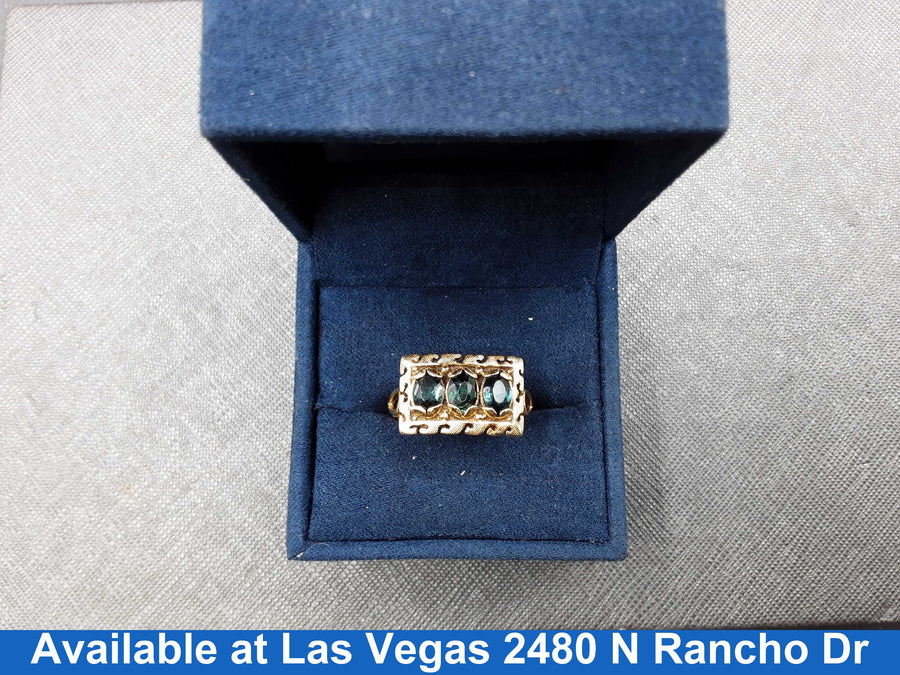 Women's Ring - Yellow Gold 14k (.585) 5.4 grams Size 20