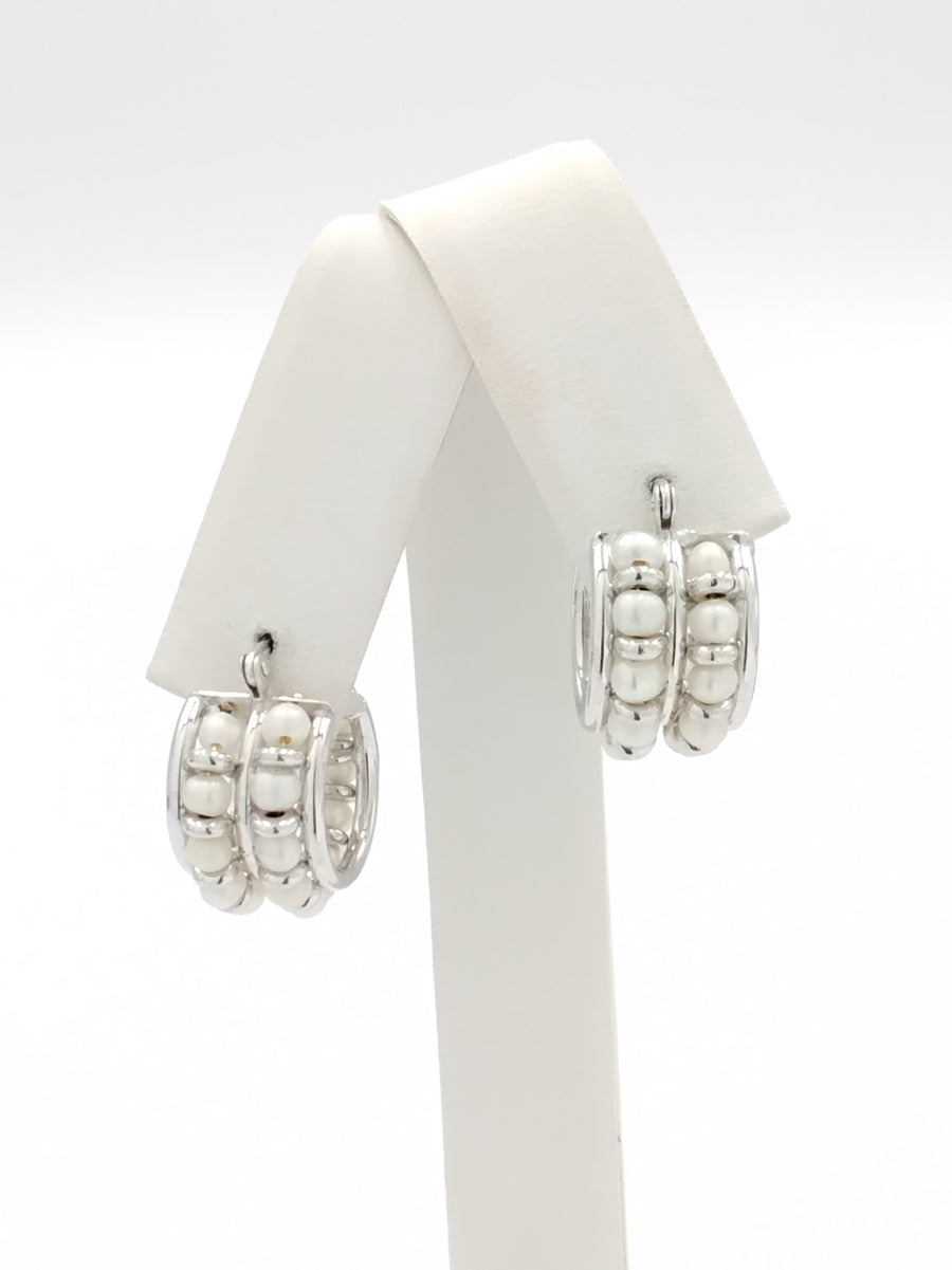 Pearl Earrings - White Gold 14k (.585) 5.8 grams
