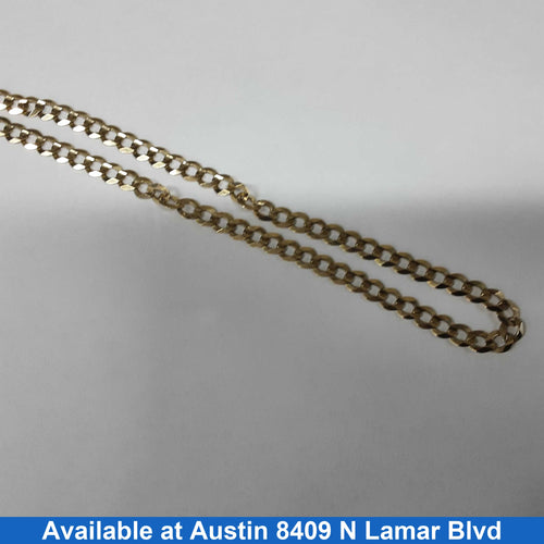 Cuban Link Chain - Yellow Gold 10k (.417) 22.6 grams 22 inch