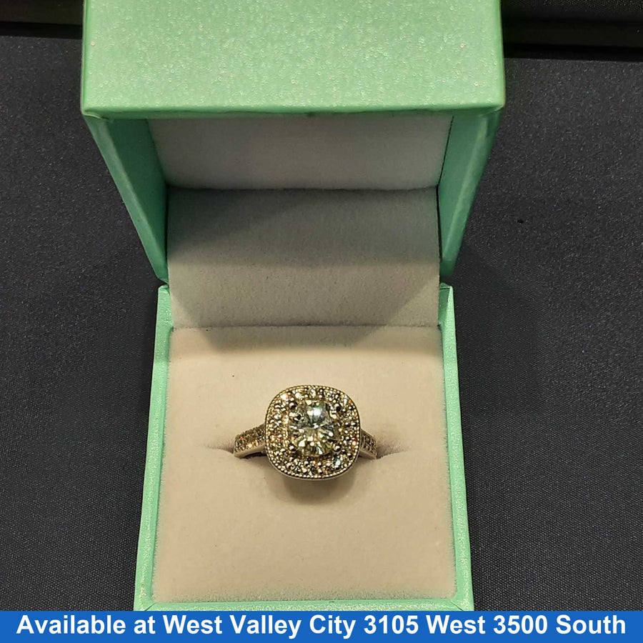 Ring - Engagement Set - White Gold 14k (.585) 5.3 grams Size 20