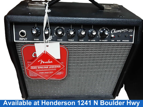 Fender Champion 20 Black Guitar Amplifier
