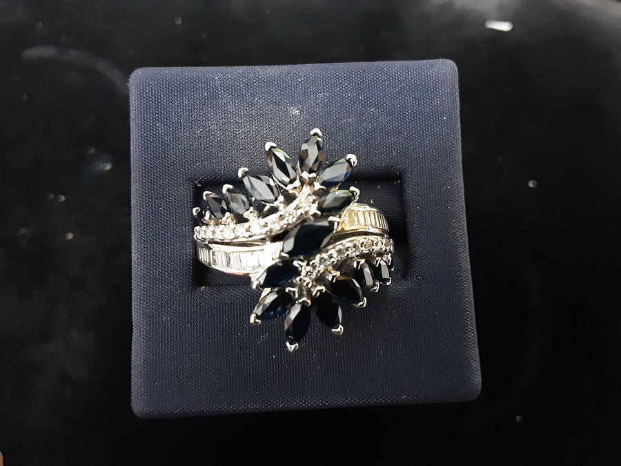 Women's Ring - White Gold 14k (.585) 6.3 grams Size 10