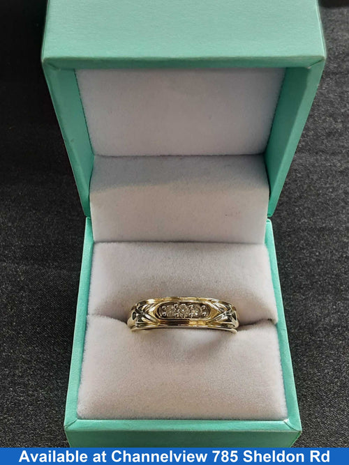 Ring - Wedding Band - Yellow Gold 10k (.417) 5.2 grams Size 11