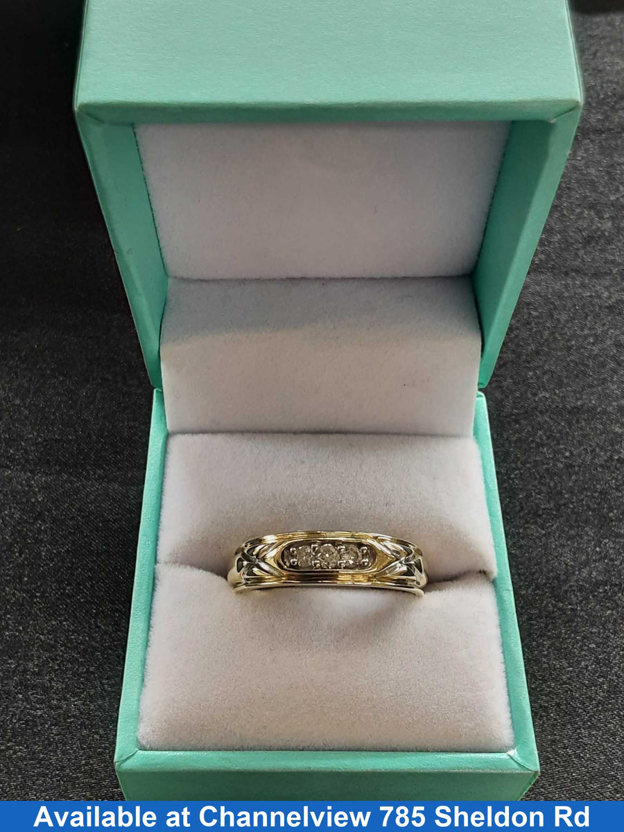 Ring - Wedding Band - Yellow Gold 10k (.417) 5.2 grams Size 11
