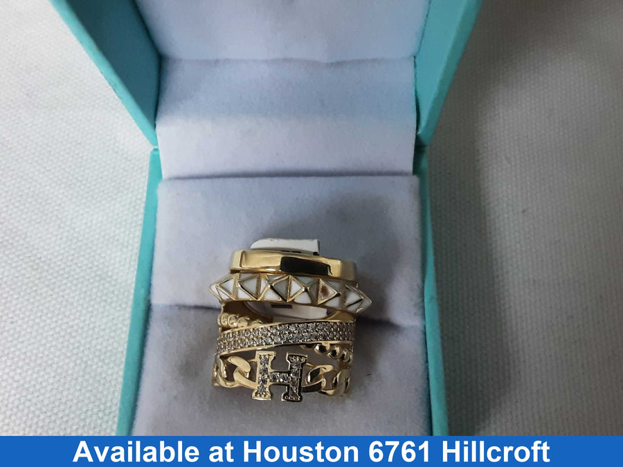 Women's Ring - Yellow Gold 14k (.585) 5.6 grams Size 8